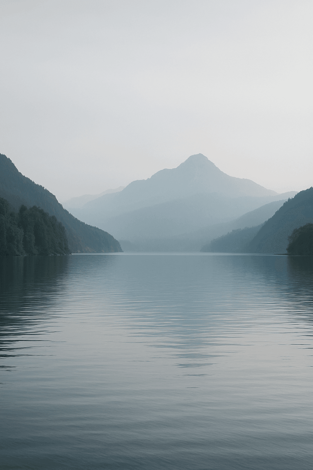 Minimal graphic showing mineral gradients in water